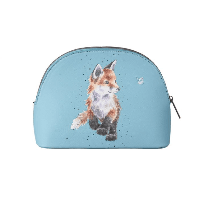 &#039;BORN TO BE WILD&#039; FOX MEDIUM COSMETIC BAG